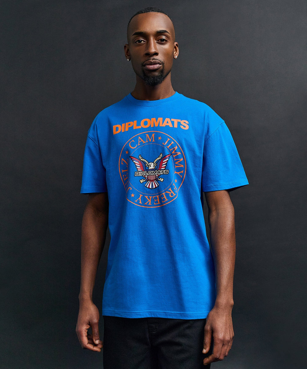 Dipset Crest Graphic Short Sleeve Tee - Blue