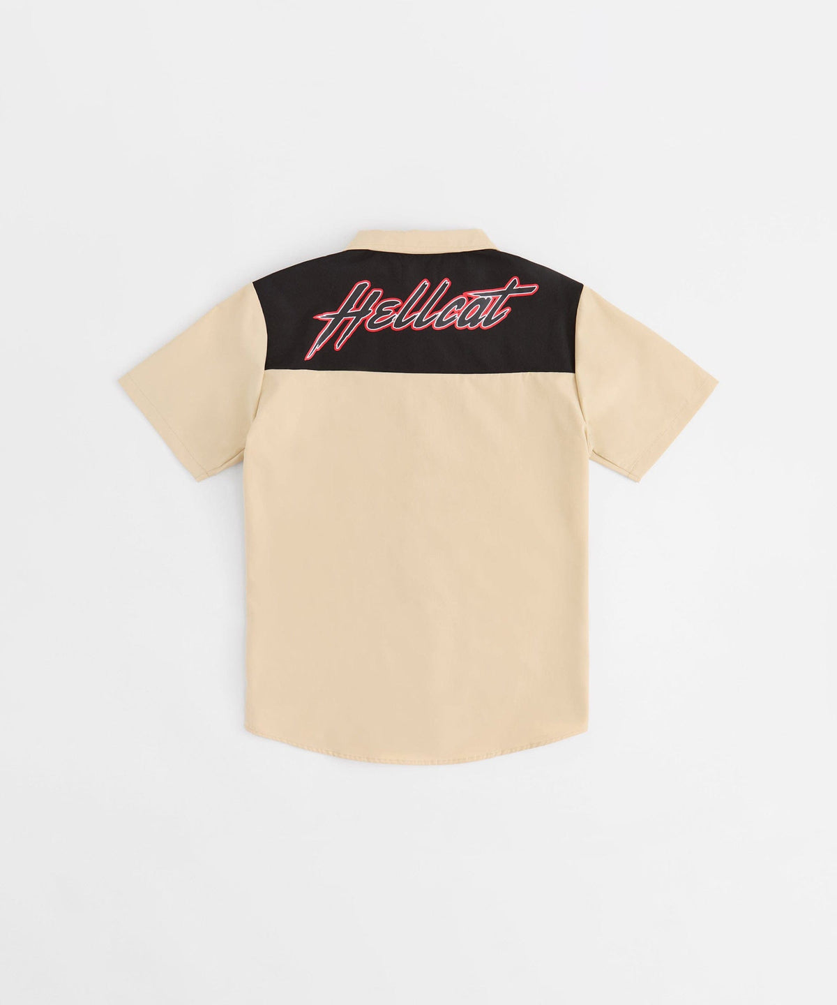 Dodge Hellcat Mechanics Button Down Shirt - Khaki